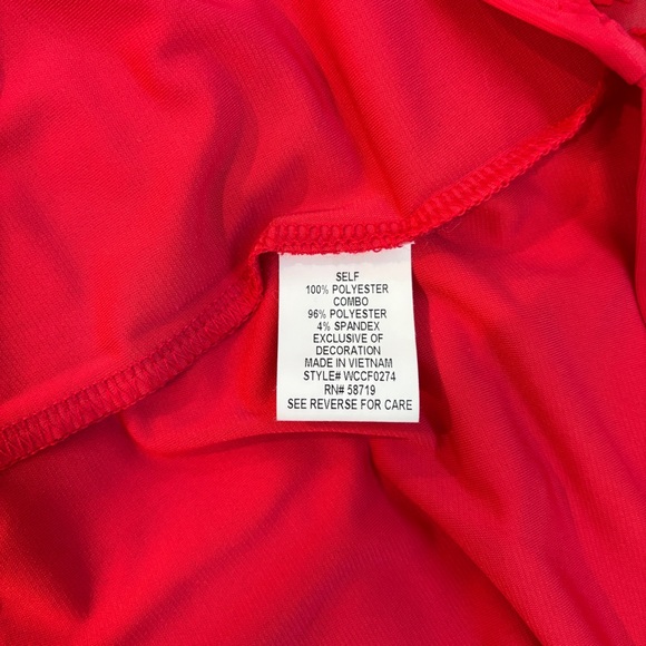 Notations Red Printed Blouse | Size 3X - Picture 4 of 4